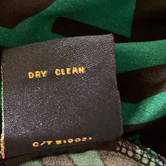 Just Taylor Black Green Dress with Pockets Size 8 - Picture 9 of 9